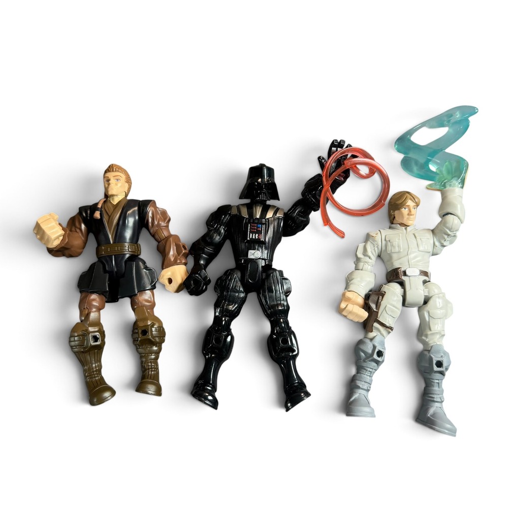 Star Wars Hero Mashers Lot Darth Vader Luke Anakin Skywalker Hasbro Figures